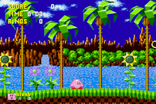 Kirby In Sonic The Hedgehog